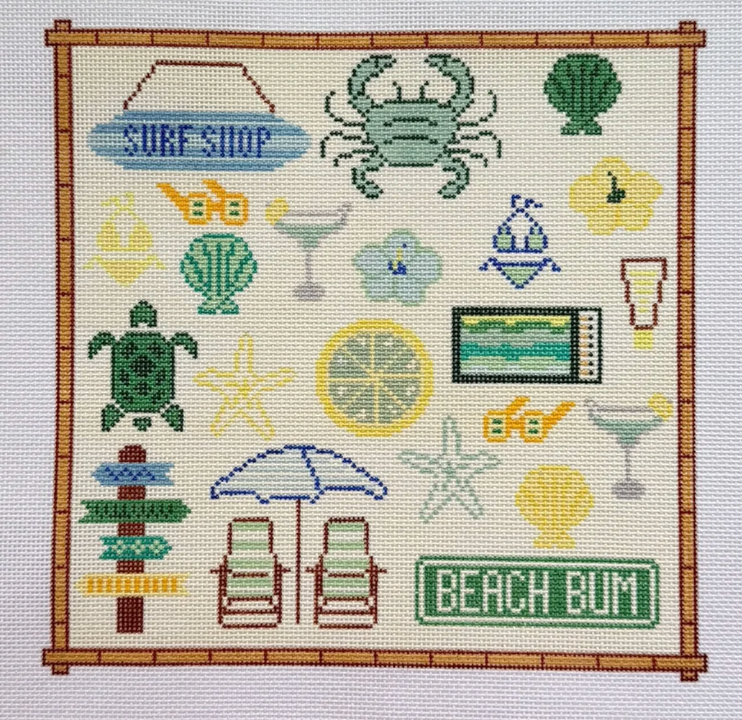 Cool Tones Beach Bum Toile