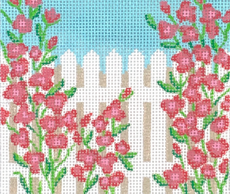 White Fence with Roses