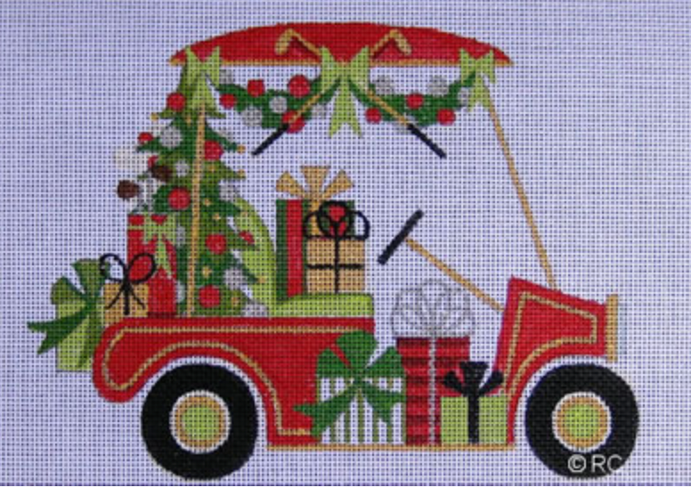 CHRISTMAS GOLF CART