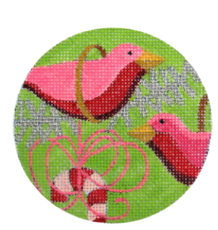 PINK BIRDS ORNAMENT
