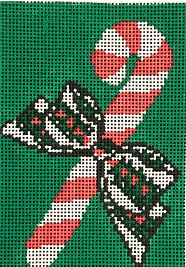 Candy Cane with Bow