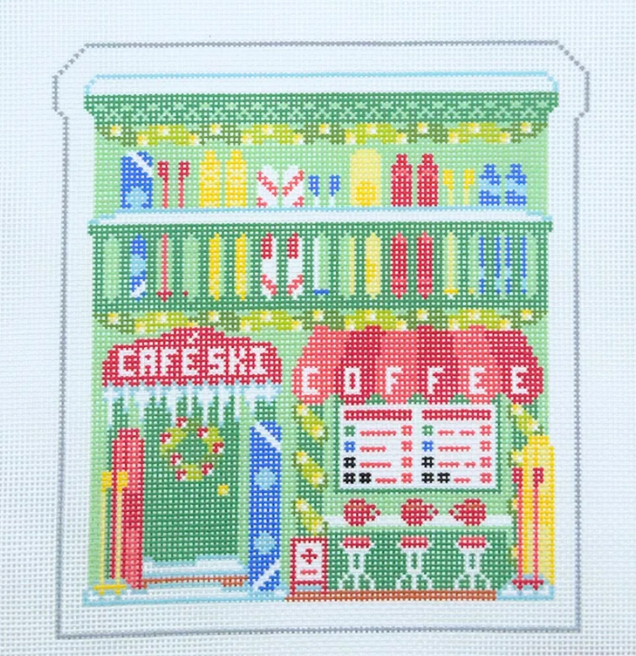 Ski/Coffee Shop Christmas Village