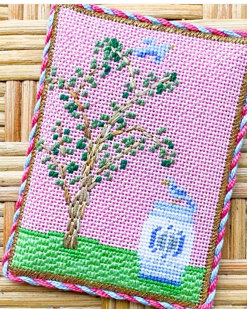 Chinoiserie Silk Screen - Pink and Stitch Guide