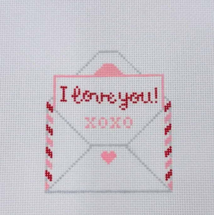 I Love You Letter and Stitch Guide - Pink