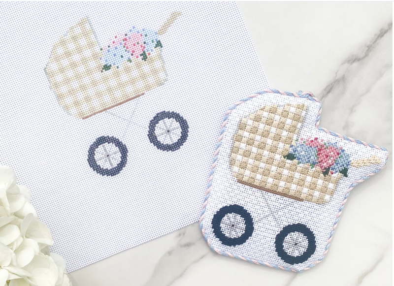 Tan Baby Carriage and Stitch Guide