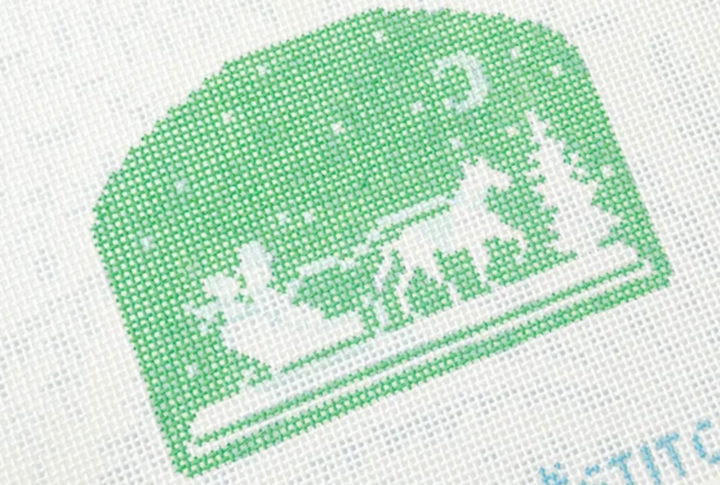 Horse Drawn Carriage Silhouette - Mint Green