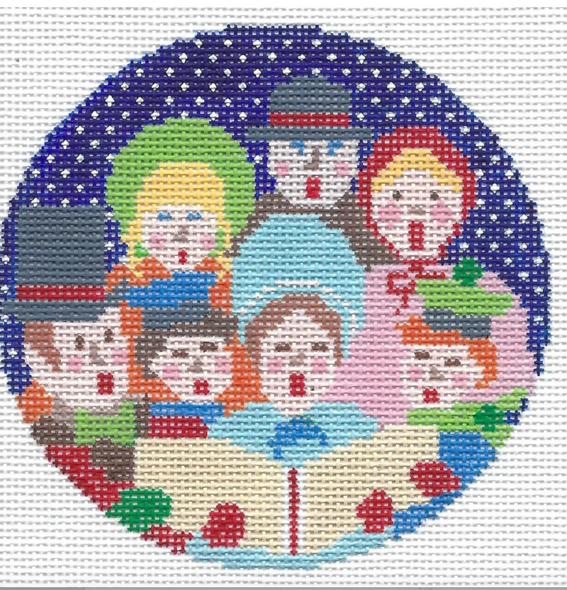 Christmas Carolers Round
