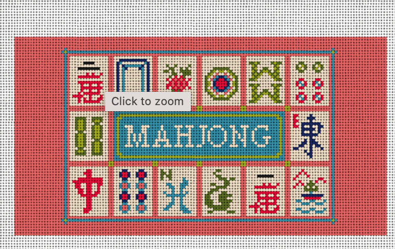 Mahjong Rose Eyeglass Case