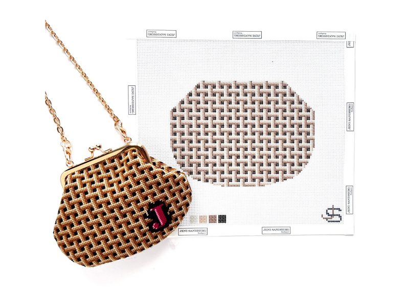 Basketweave - Kiss Lock Bags
