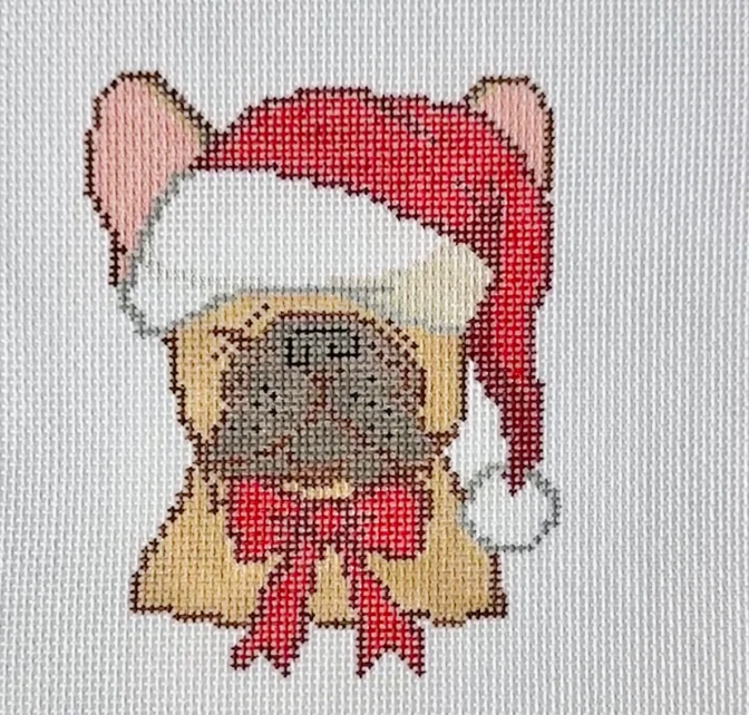 Frenchie Santa