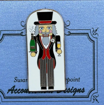 Champagne Nutcracker Needle Minder