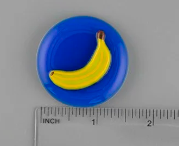 Banana Fused Glass Needle Minder