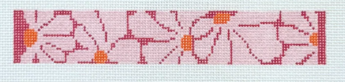 Groovy Flowers - Pink Keychain