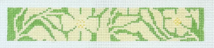 Flowers and Leaves - Green Keychain