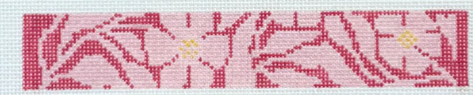 Flowers and Leaves - Pink Keychain