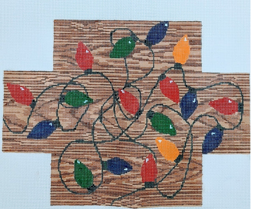 Tangled Christmas Lights Brick