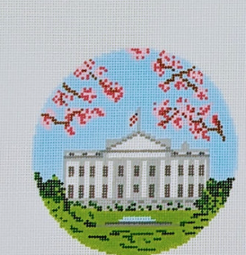 Kennedy Center with Cherry Blossoms Ornament