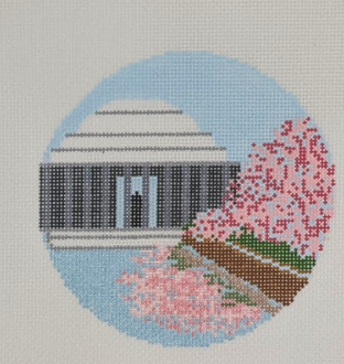 Jefferson Memorial with Cherry Blossoms ornament