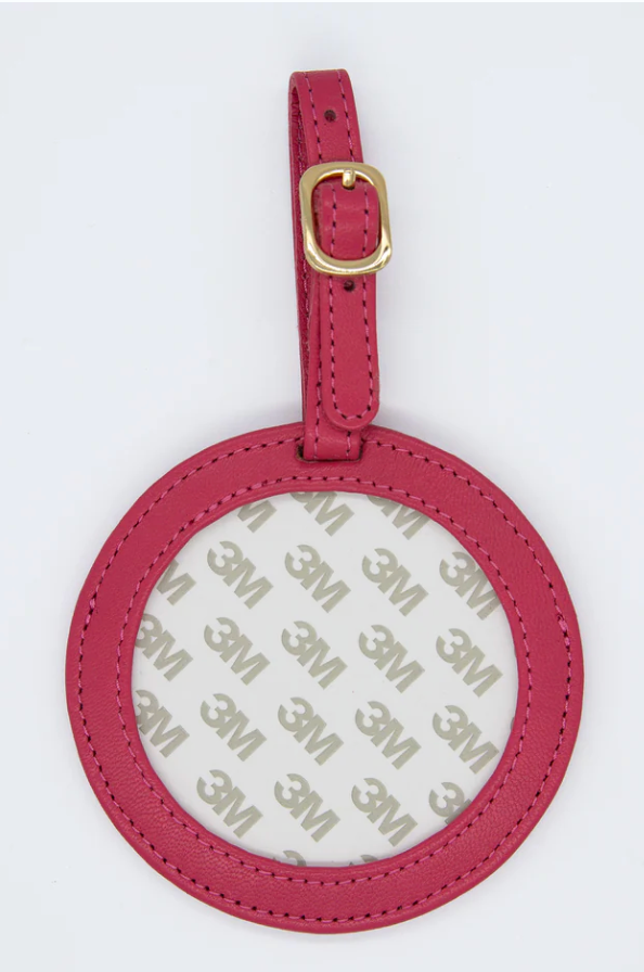 Round Leather Luggage Tags