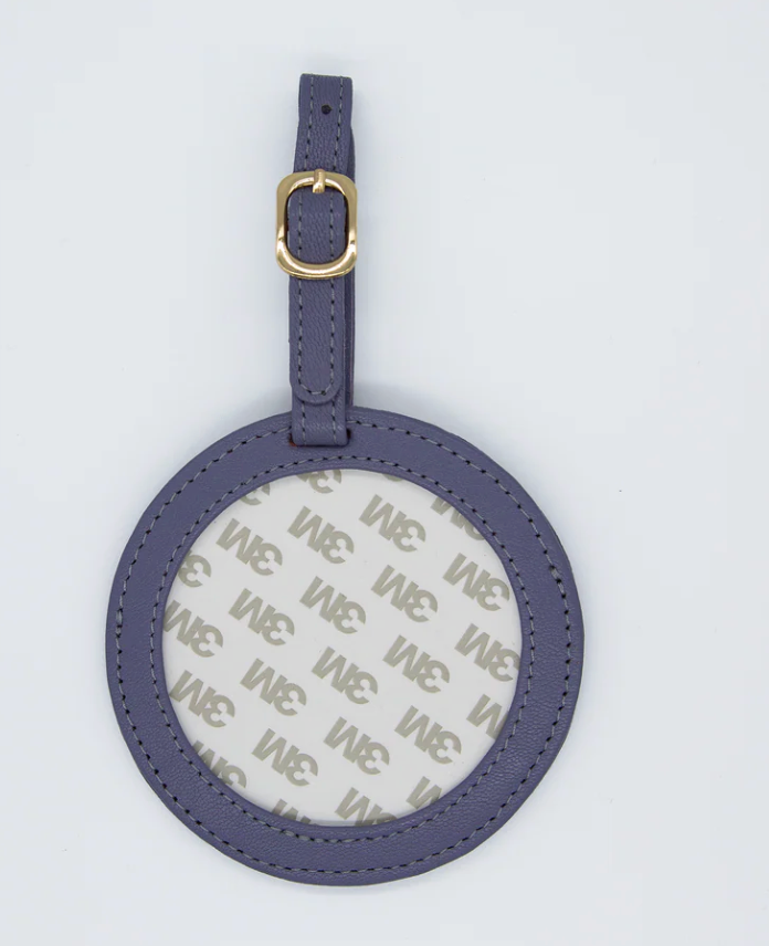 Round Leather Luggage Tags