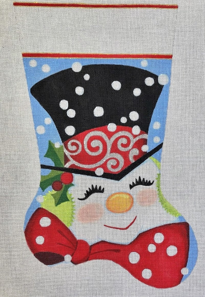 SNOWY SNOWMAN STOCKING