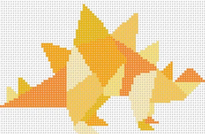 Yellow Stegosaurus Dinosaur (includes stitch guide)