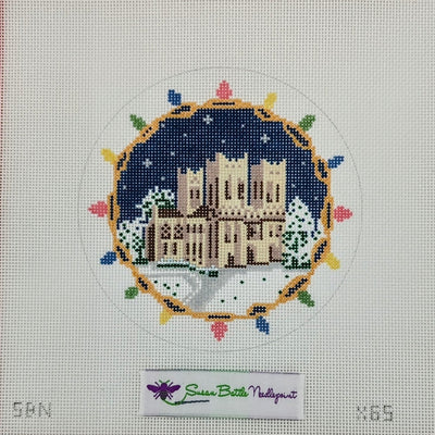 Cathedral with Night Sky and Lights
